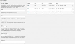 section "Attributes" - New attribute