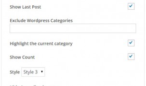 Widget - Show WordPress Category