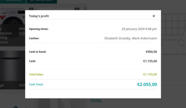 Today's profit