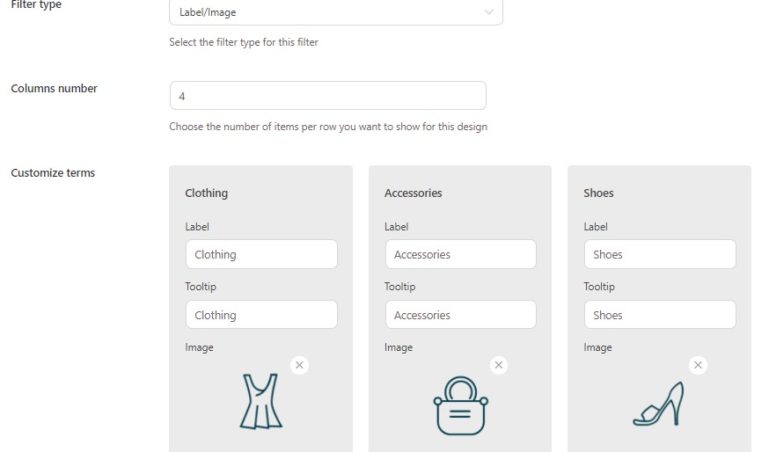 Label/Image filter