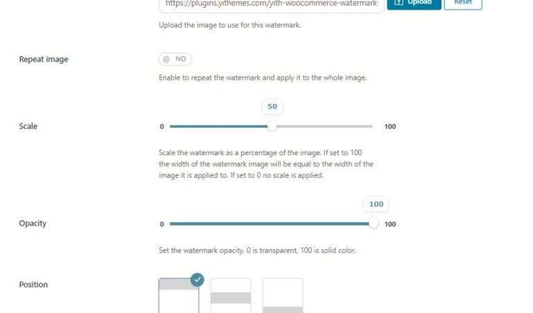 Image watermark options 1/2