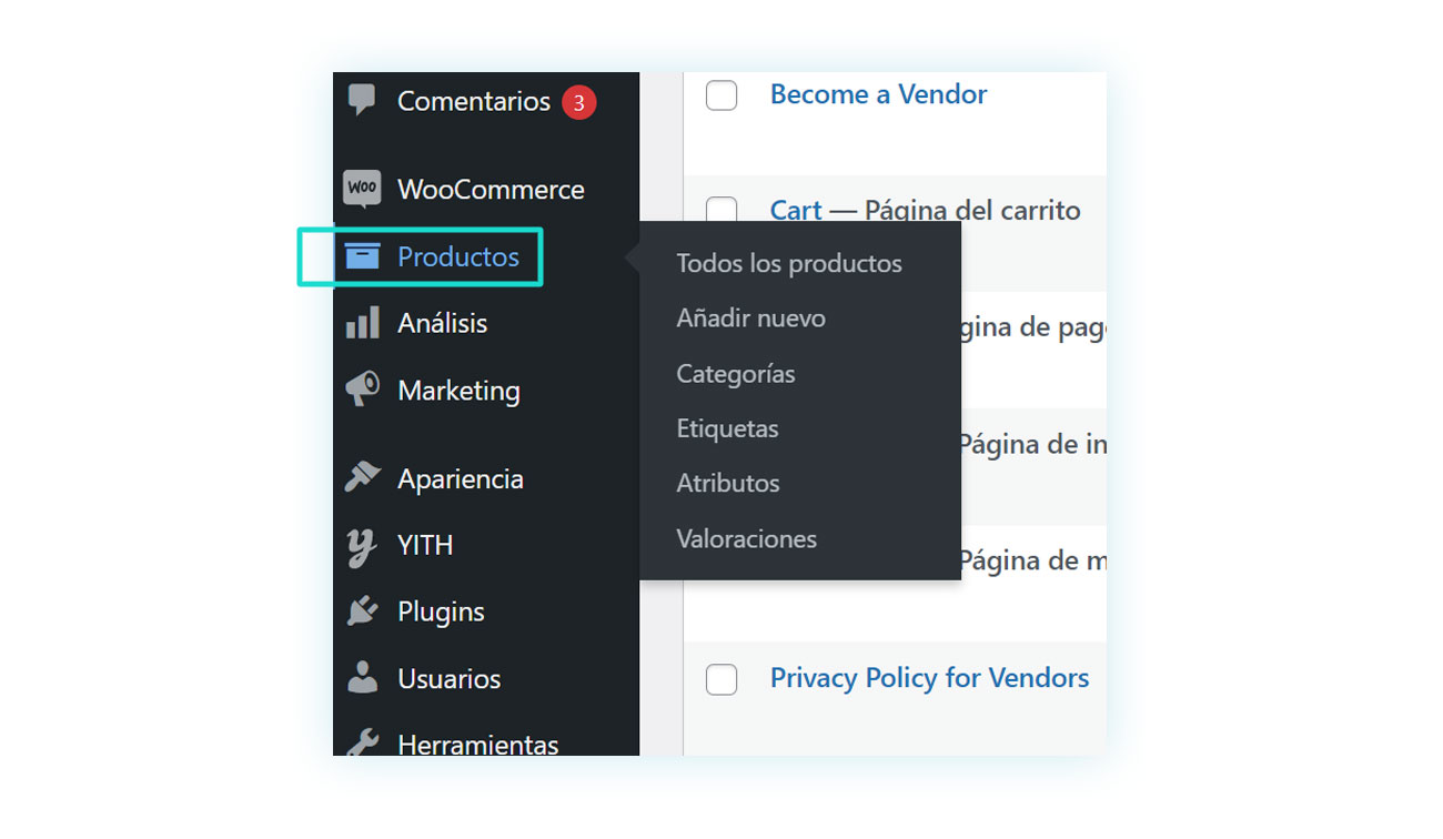 Productos de WooCommerce