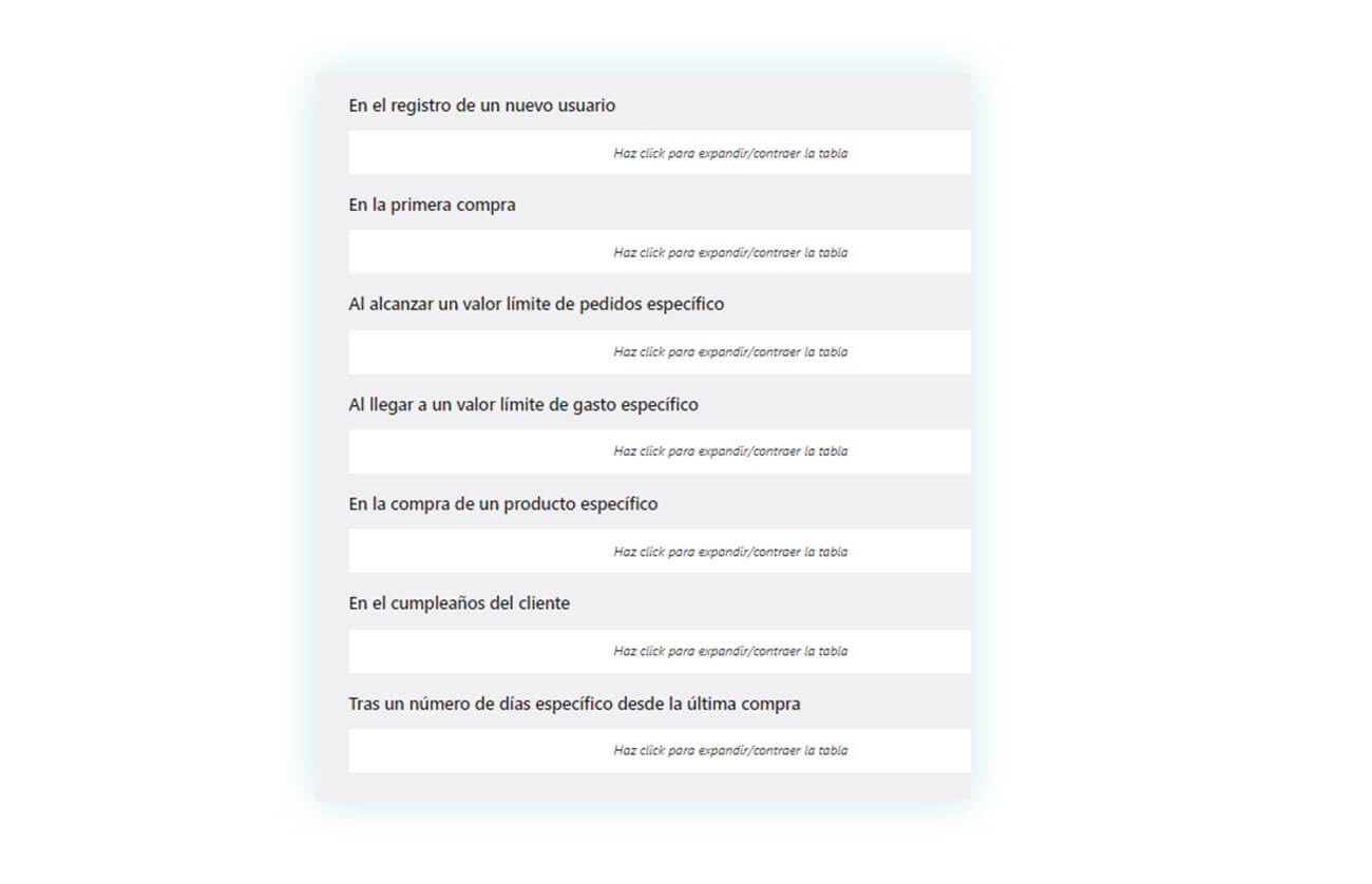 Sistema de cupones por correo electrónico generado por el plugin