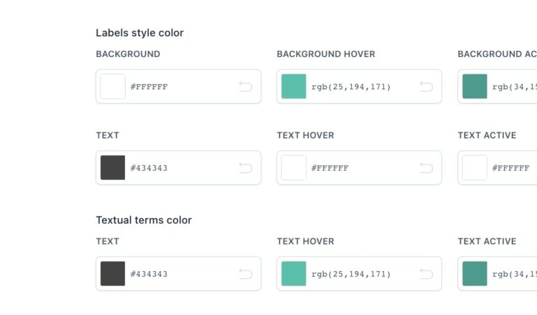 Customization - Labels & text