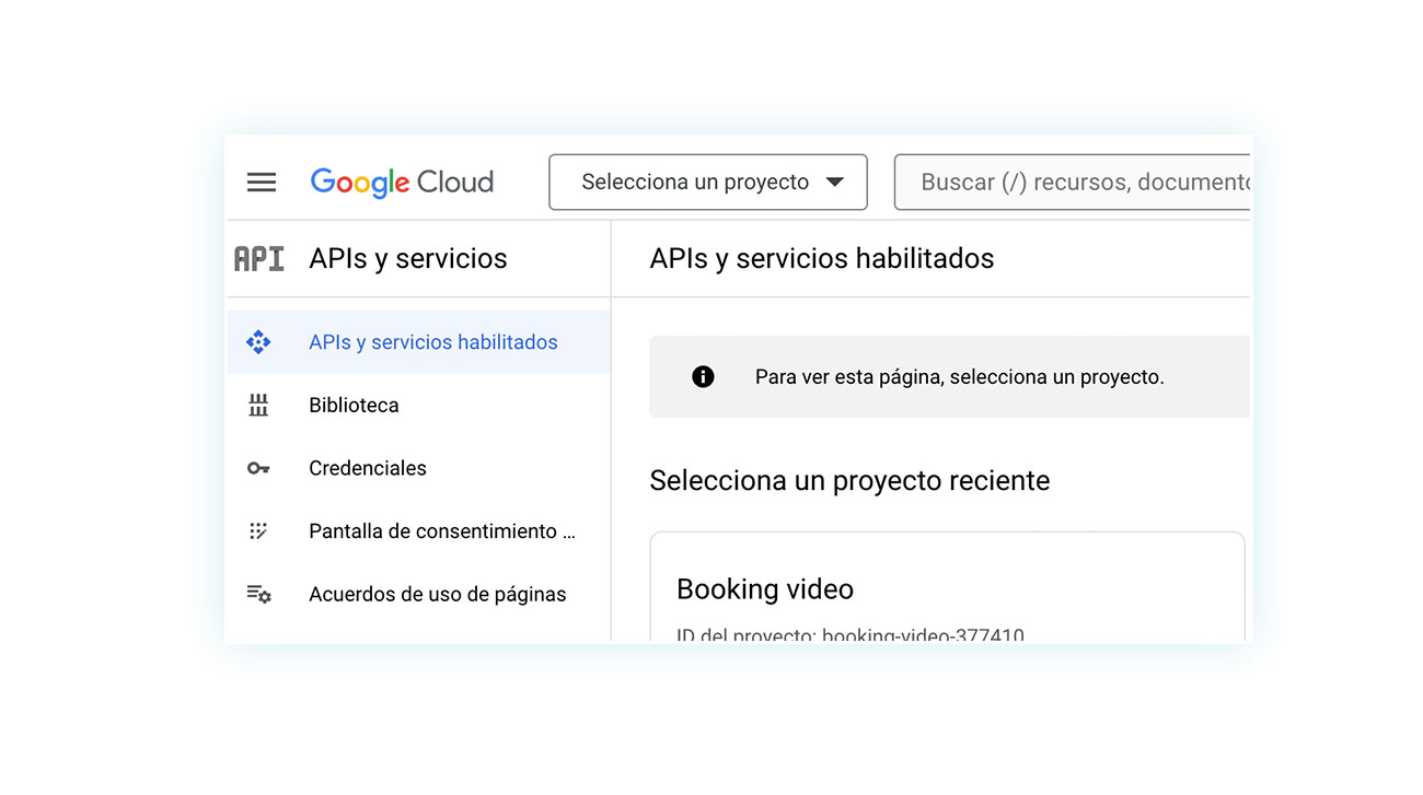 APIs y servicios habilitados