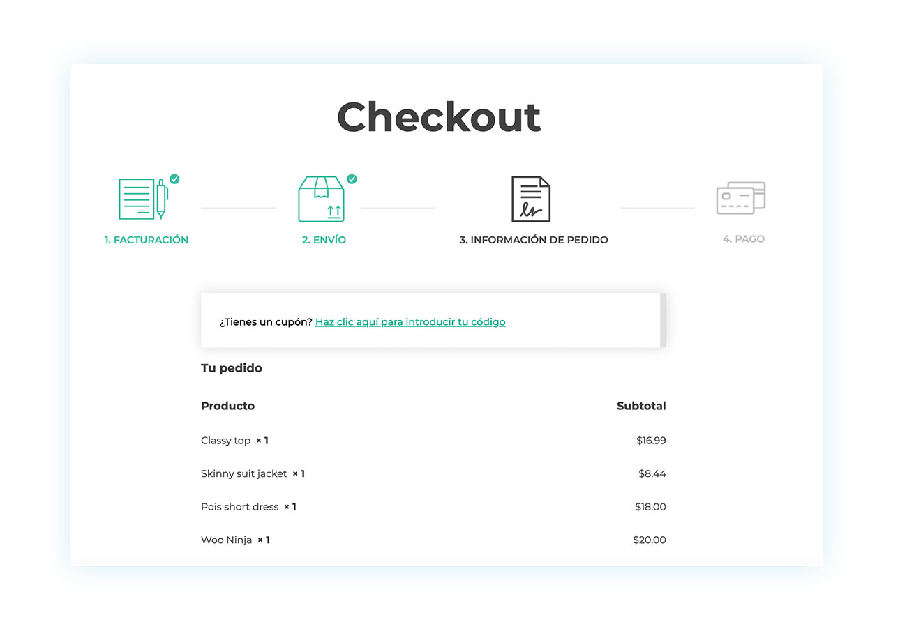 Checkout con el plugin YITH Quick Checkout for Digital Goods