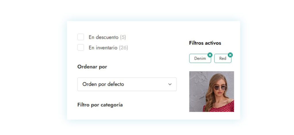 Mostrar cantidad de productos
