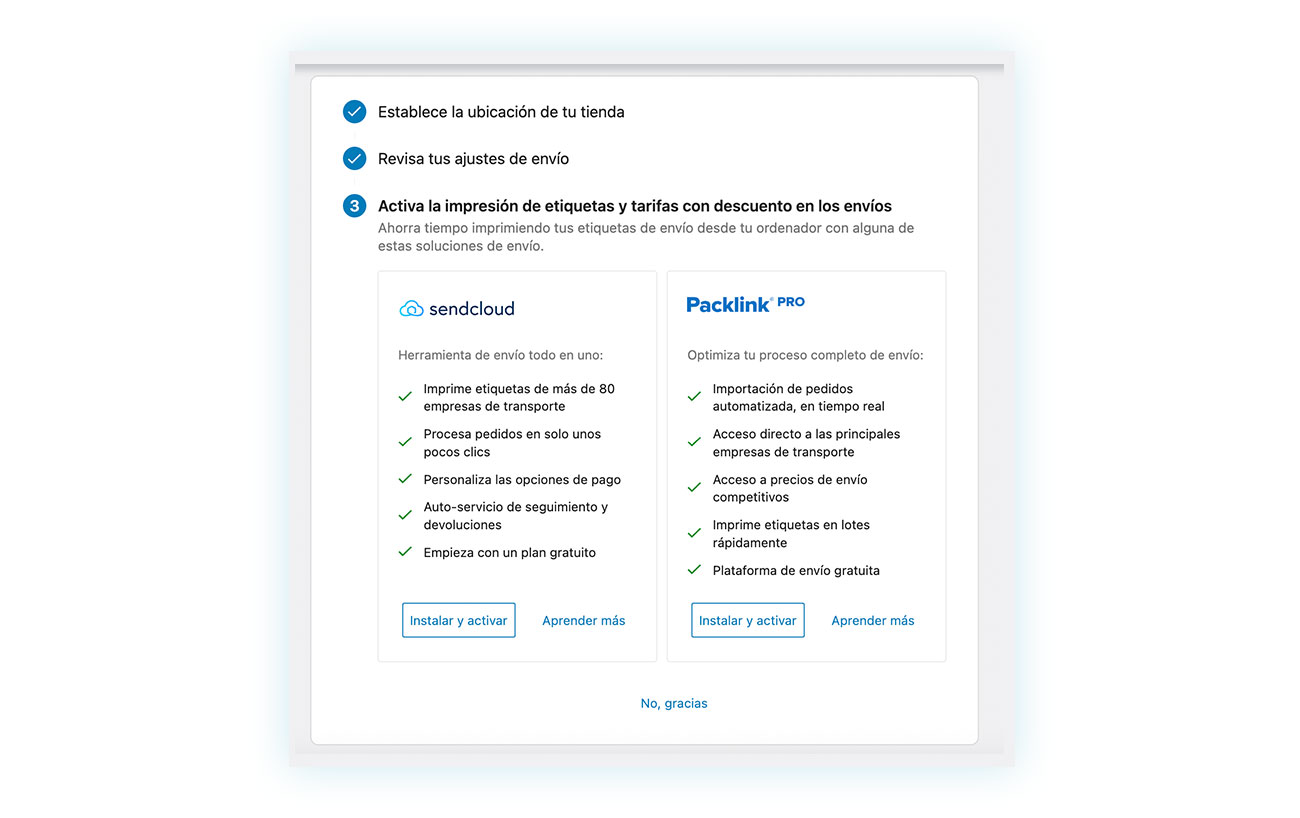 Impresión de etiquetas y tarifas