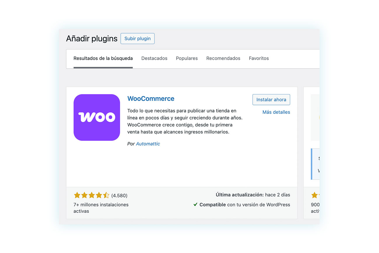 Instalar WooCommerce