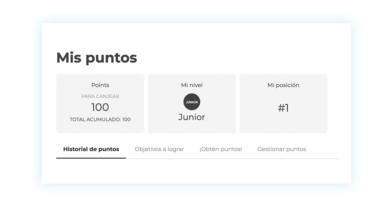 Mis puntos en Mi cuenta