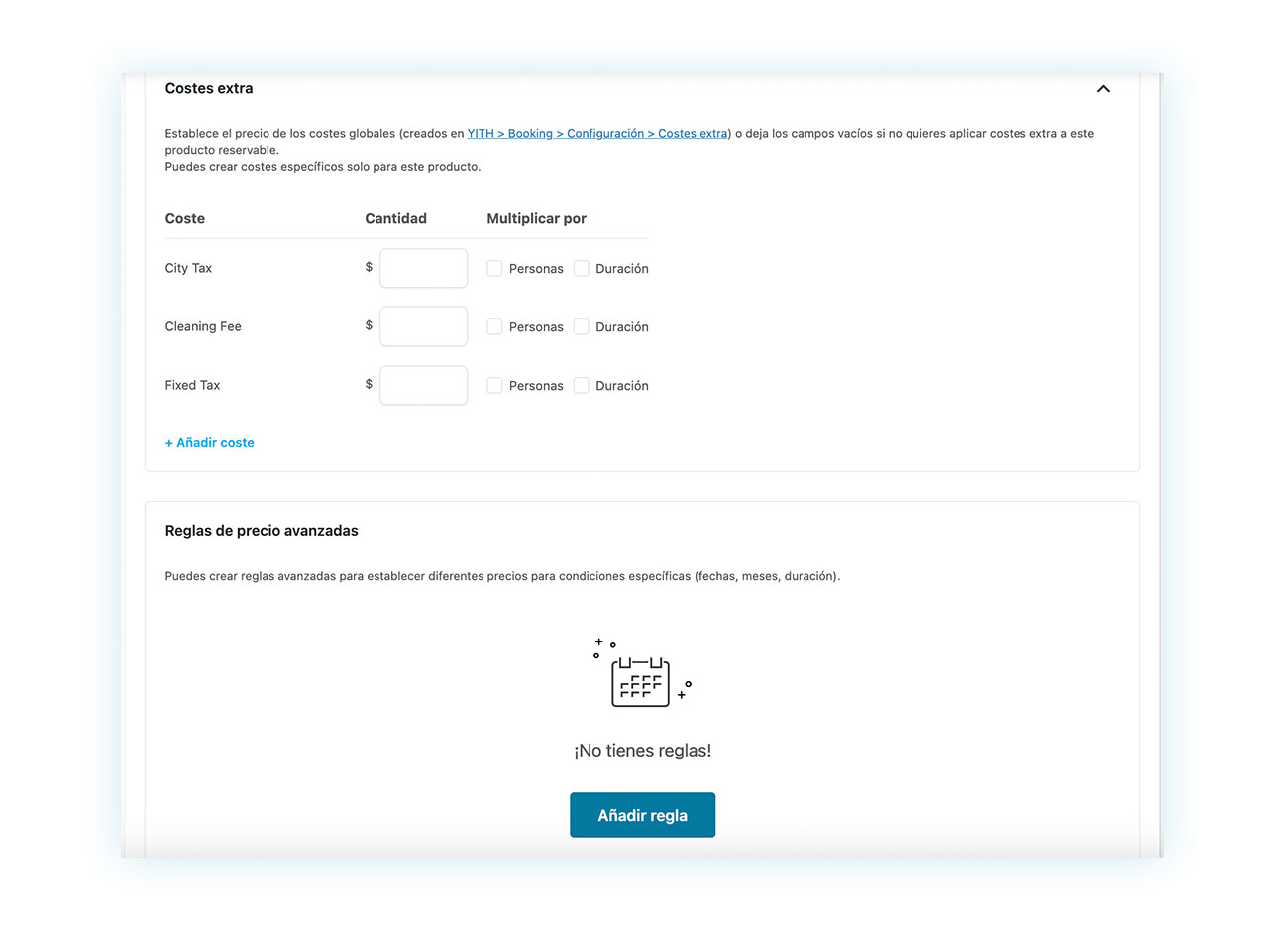 Reglas de precios avanzados