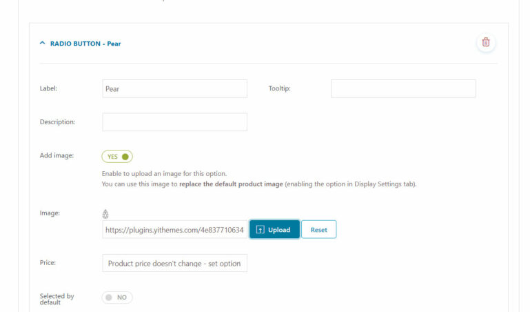 Radio button