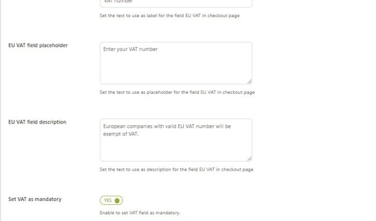 General settings 1/3