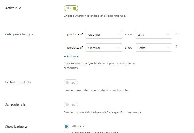 Category rule