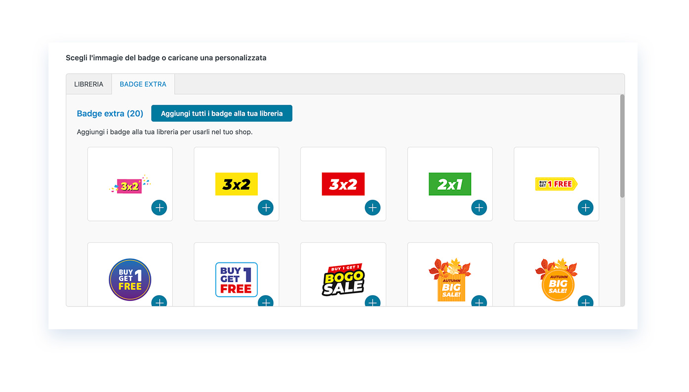 La libreria dei badge gratuiti e “a tema”