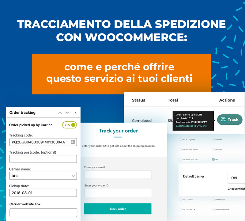Tracciamento della spedizione con WooCommerce