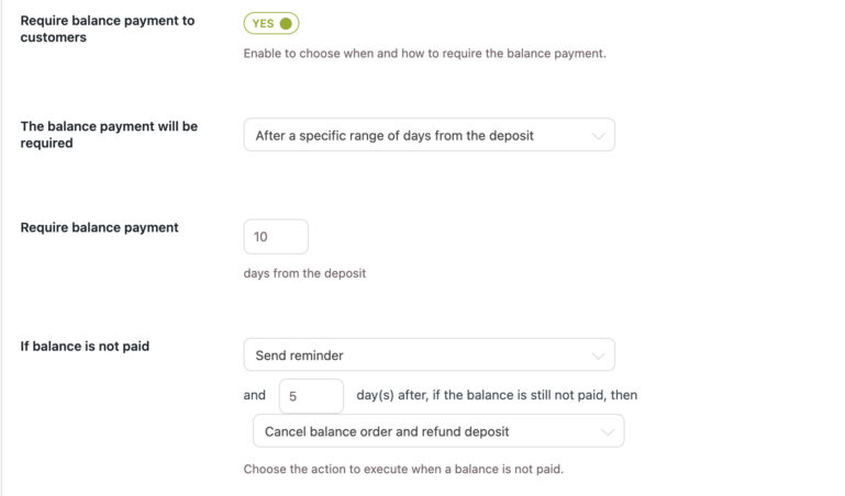 Balance options 2/2