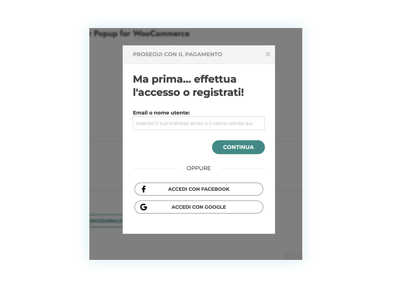 Sistema di login facilitato