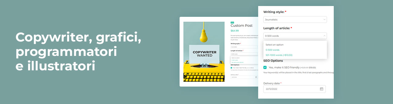 WooCommerce per Copywriter - grafici - programmatori