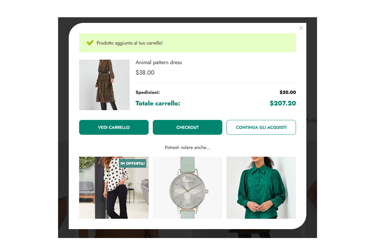 prodotti suggeriti in WooCommerce.