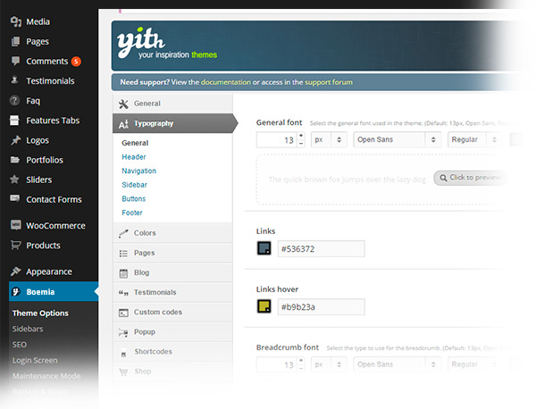 Theme Option