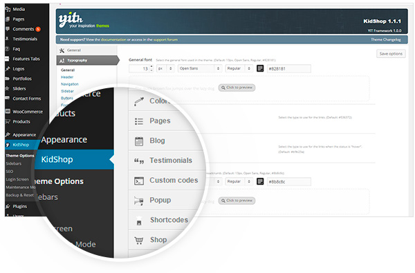 Theme Option