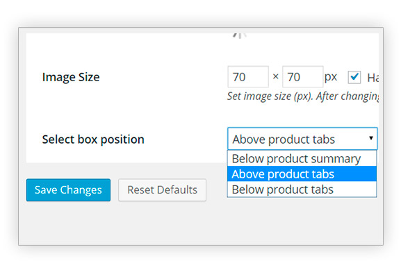 Box position