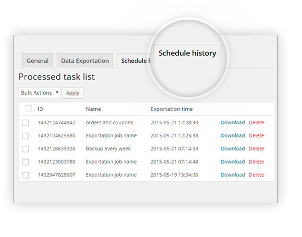 scheduled history - download yith woocommerce quick export premium 1.3.6 nulled free extension plugin with gpl license