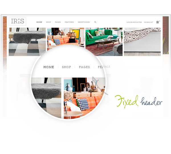 Sticky header