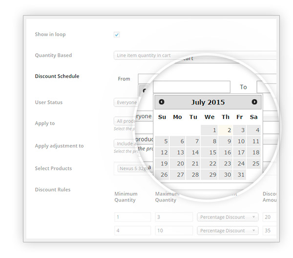 Schedulate date