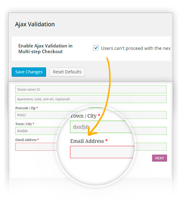 Ajax validation