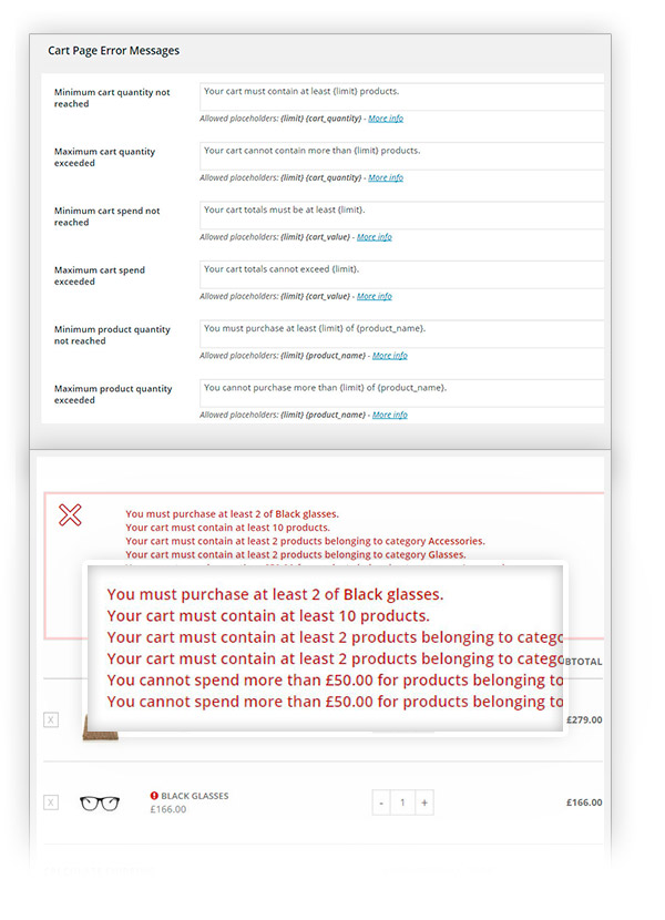 Error messages - download yith woocommerce minimum maximum quantity premium 1.6.3 nulled free extension plugin with gpl license