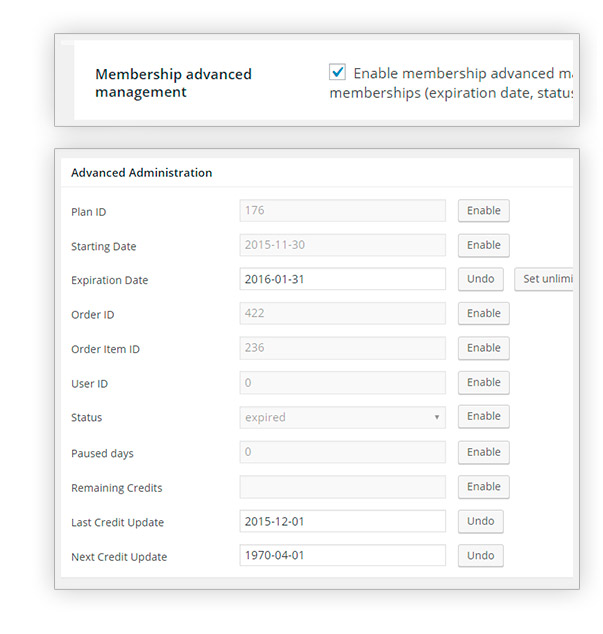 Advanced membership management