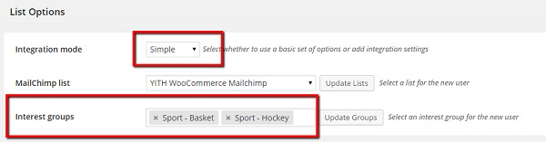 Mailchimp-list-option