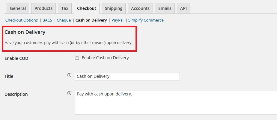 WooCommerce: Other Checkout settings