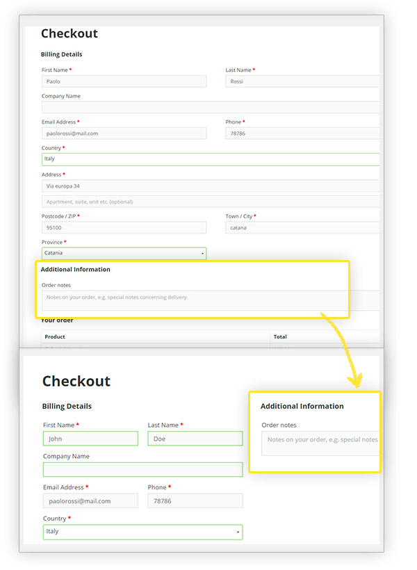 Column Layout for WooCommerce Checkout Page