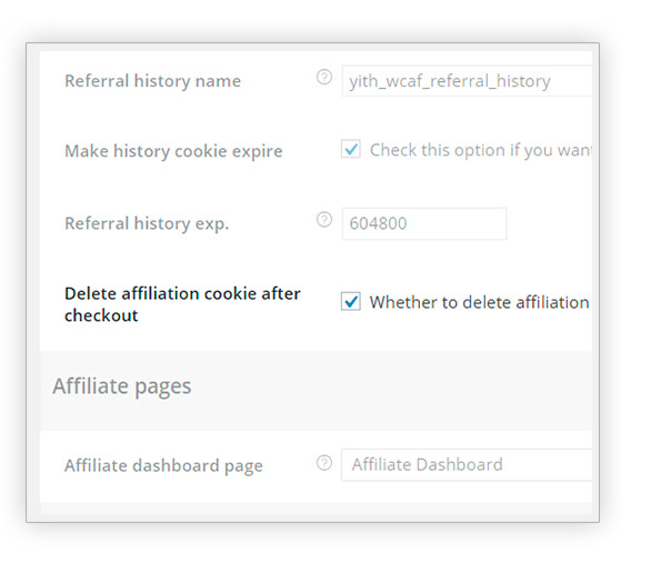 Delete affiliation cookie after checkout