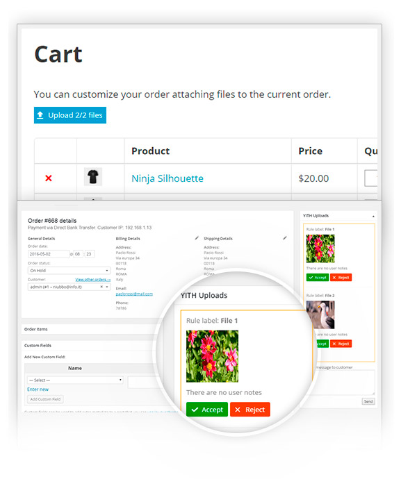 Attach file to order - download yith woocommerce uploads premium 1.2.25 nulled free extension plugin for wordpress with gpl license