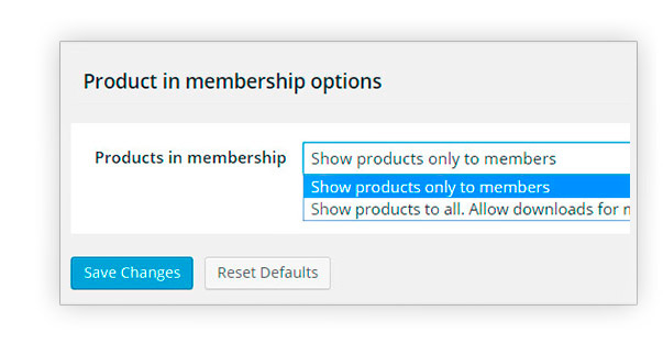 Products in membership