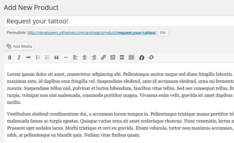 Tattoo-product