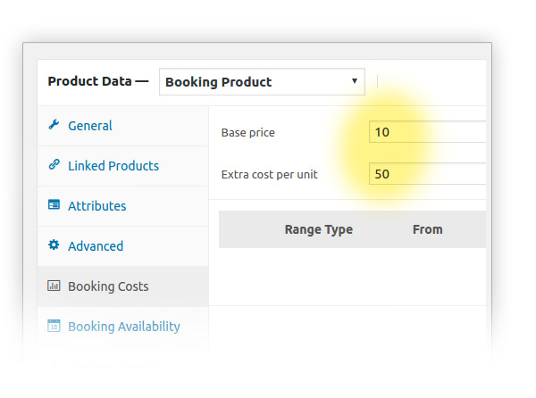 Booking cost