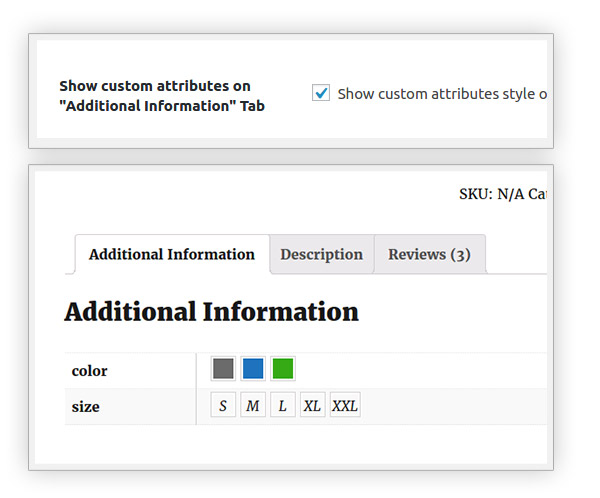 Custom attributes in tab "Additional information" - download yith woocommerce color and label variations premium 1.13.0 nulled free extension plugin gpl license