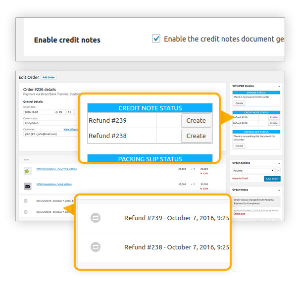 Order refunded. WOOCOMMERCE pdf Plugins. Yith WOOCOMMERCE pdf Invoices & Packing Slips Premium. Pdf Invoices and Packing Slips for WOOCOMMERCE.