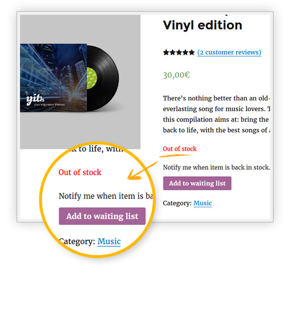 Add to waiting list download yith woocommerce waiting list premium 1.9.5 nulled free extension plugin for wordpress with gpl license