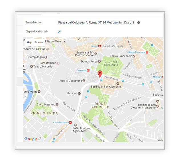 Set location map