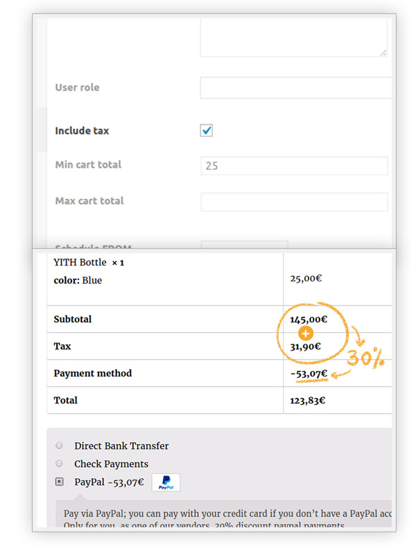 Include tax in the cart total