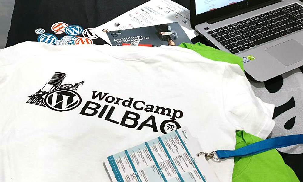 The official t-shirt of WordCamp Bilbao