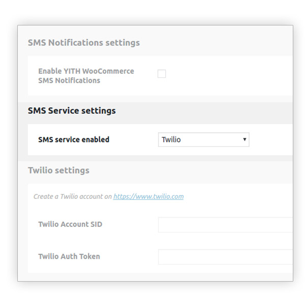 YITH WooCommerce SMS Notifications