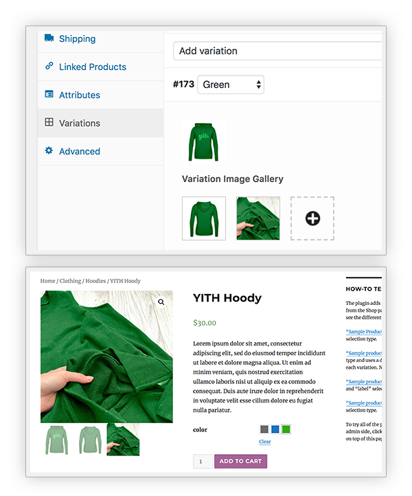 Image gallery per variation - download yith woocommerce color and label variations premium 1.13.0 nulled free extension plugin gpl license