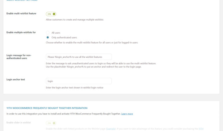 General settings (2/2)